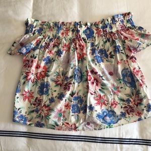 Gap Floral Off the Shoulder Top